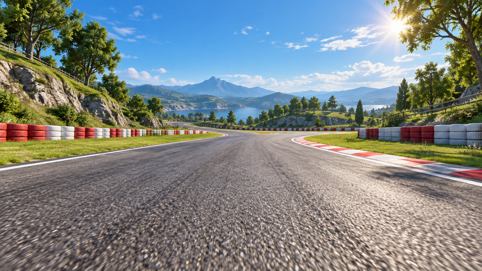 A racetrack from Yoshi’s Grand Dash